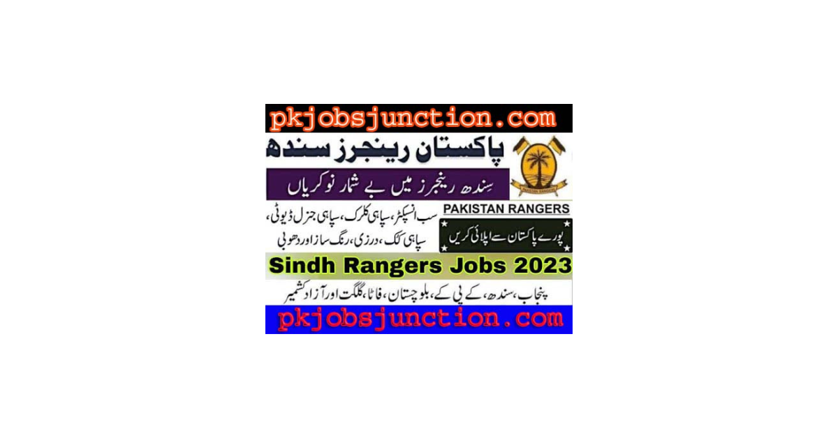 Pakistan Rangers jobs 2023 online registration