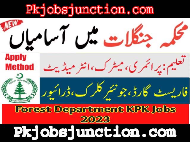 Forest department kpk jobs 2023 apply online via ETEA Pakistan