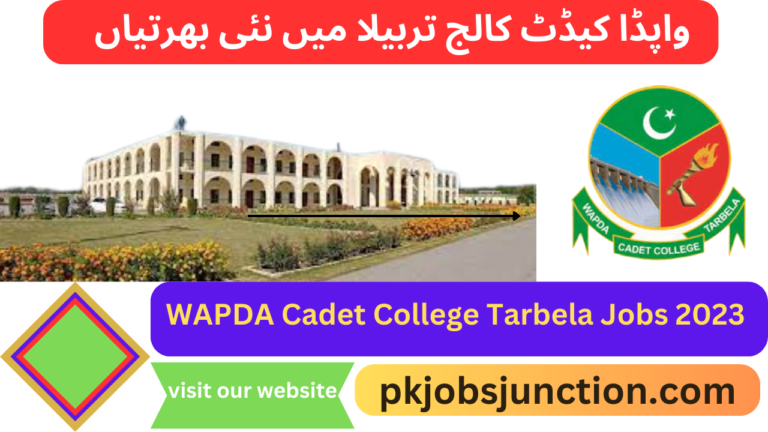 WAPDA Cadet College Tarbela Jobs 2023