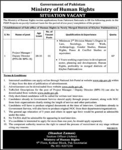 Ministry of Human Rights jobs 2023 online Apply