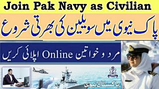 Pak Navy Civilian Jobs 2023 Online Apply