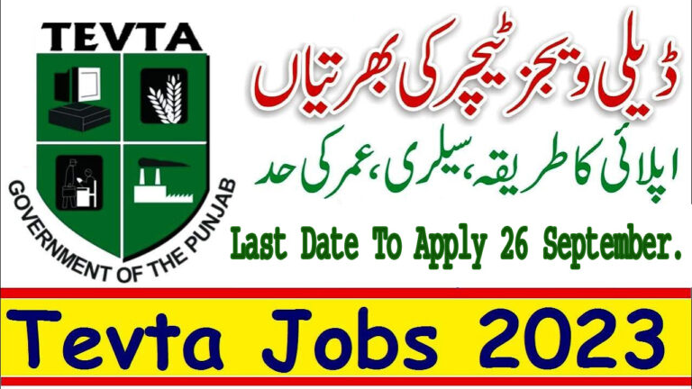 TEVTA Punjab Jobs 2023 copy