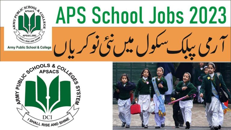 Army Public School Islamabad jobs 2023