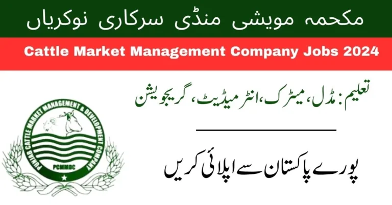 Punjab Cattle Market Management and Development Company (PCMMDC) 2024