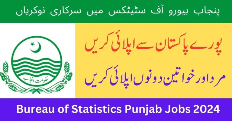 Bureau of Statics Planning and Development Punjab Jobs 2024