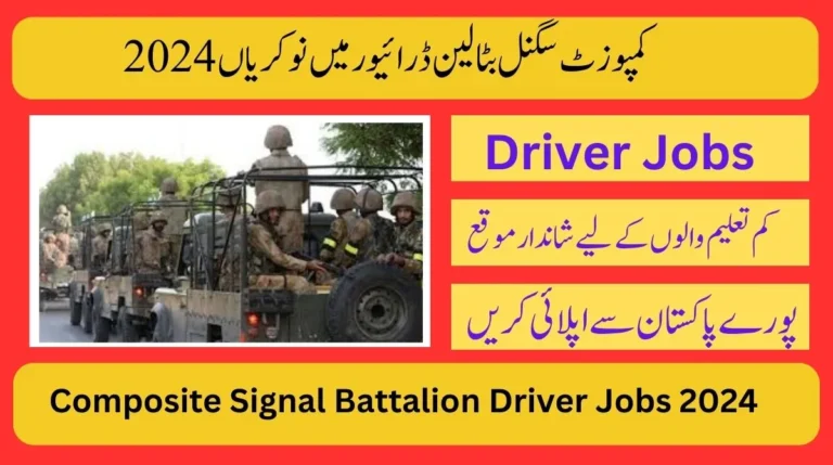 Composite Signal Battalion Driver Jobs 2024