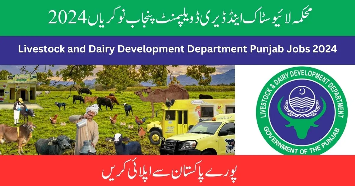 Livestock and Dairy Development Department Punjab Jobs 2024
