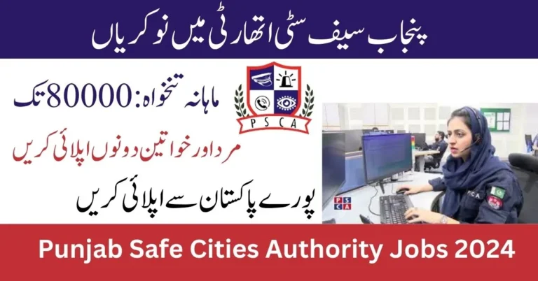 Punjab Safe Cities Authority Jobs 2024