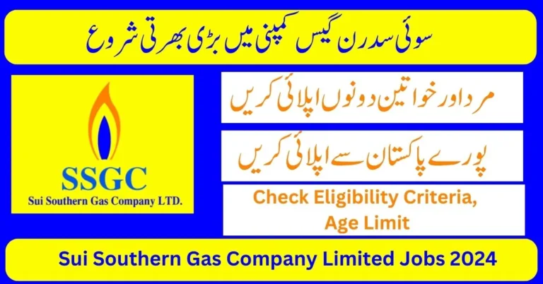 SSGC Karachi Jobs 2024