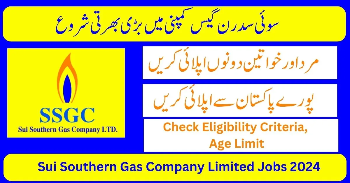 Sui Southern Gas Company Limited Jobs 2024