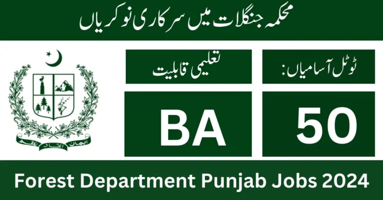 Forest Department Punjab Jobs 2024