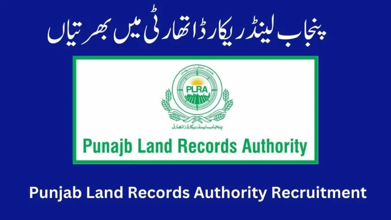 Punjab Land Records Authority Jobs 2024