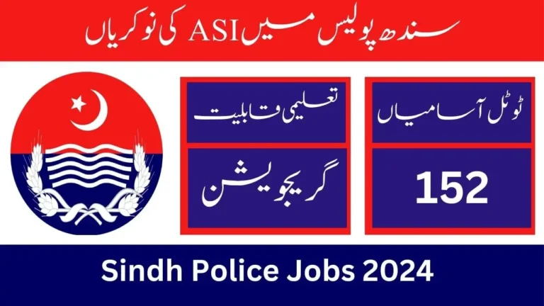 Sindh Police Jobs 2024 Through STS
