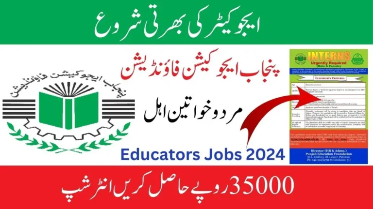 Punjab Education Foundation PEF Internships 2024