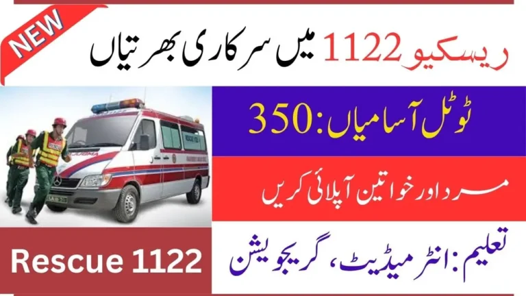 Punjab Emergency Service Rescue 1122 jobs 2024