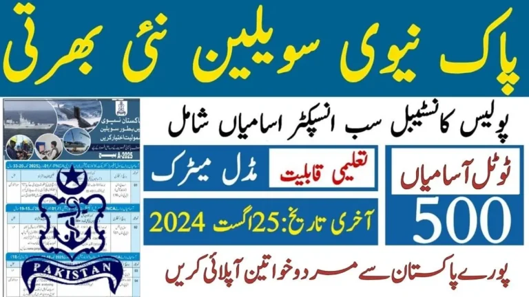 Join Pak Navy as Civilian 2024