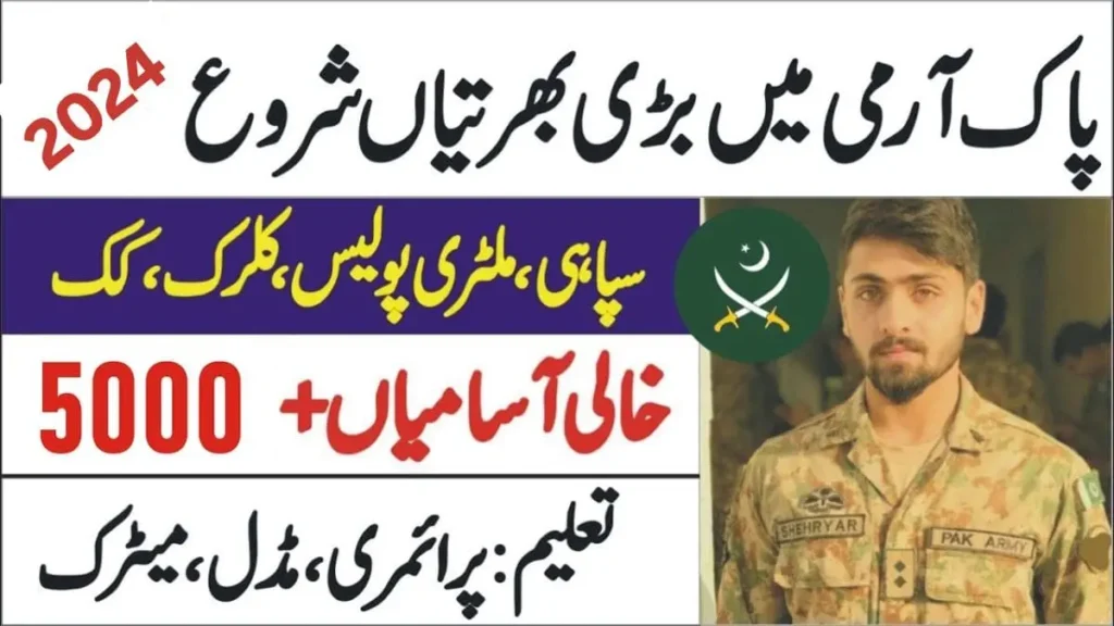 Join Pakistan Army as a Sepoy: Online Registration from September 2 to November 22, 2024