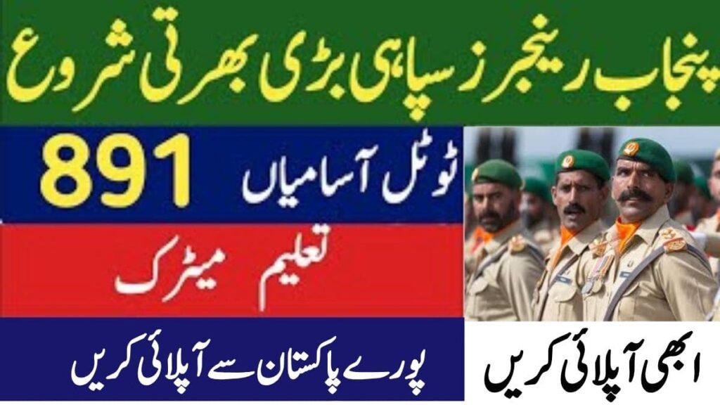 Join Punjab Rangers Jobs 2024