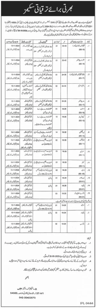 Mines and Minerals Department Punjab Jobs 2024