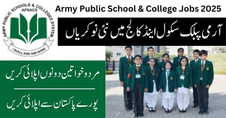 Army Public School and College Rawalpindi Jobs 2025