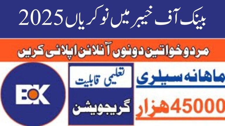 Bank of Khyber Jobs 2025