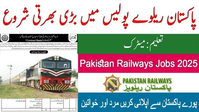 Pakistan Railways Headquarters Lahore Jobs 2025