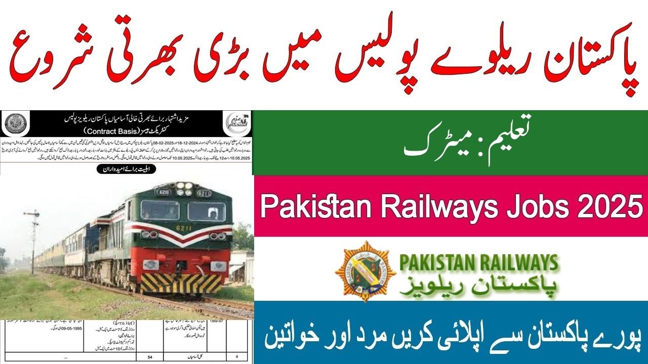 Pakistan Railways Headquarters Lahore Jobs 2025